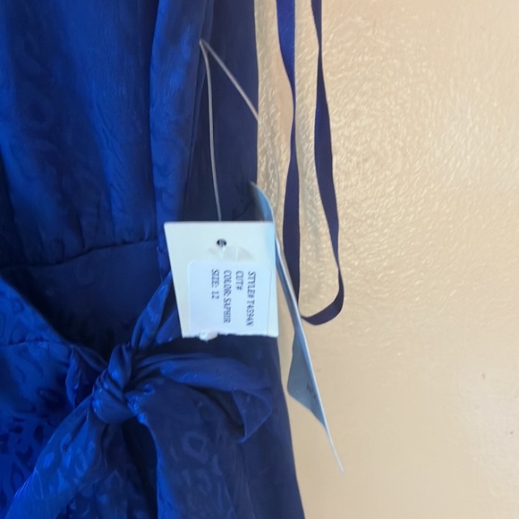 Tash+Sophie Sapphire Mini Wrap Dress - Picture 6 of 6